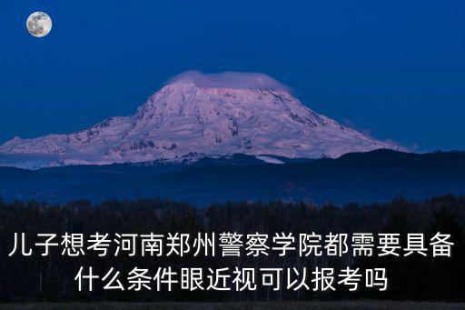 報考河南警察學院專業(yè)怎么報考,河南警察職業(yè)學院好考嗎