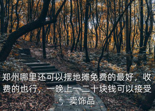 鄭州哪里還可以擺地?cái)偯赓M(fèi)的最好，收費(fèi)的也行，一晚上一二十塊錢可以接受，賣飾品