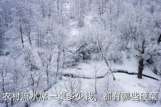 河南農村流水席一共多少道菜,農村流水席一桌多少錢
