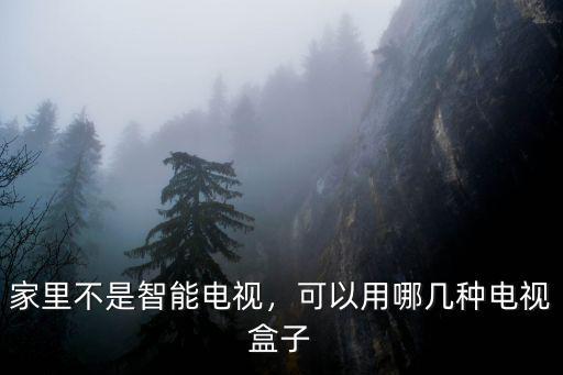 家里不是智能電視，可以用哪幾種電視盒子