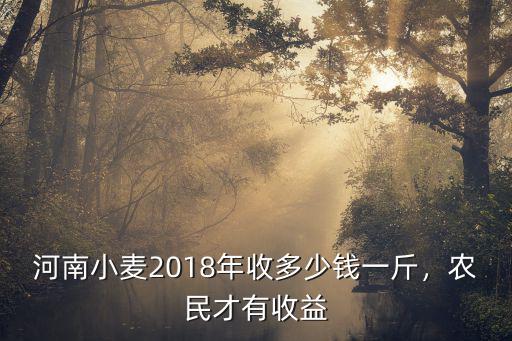 河南小麥2018年收多少錢一斤，農(nóng)民才有收益