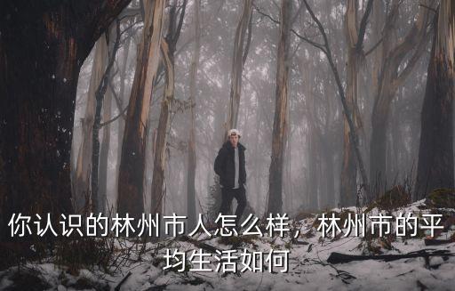 你認識的林州市人怎么樣，林州市的平均生活如何