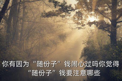 河南洛陽隨份子隨多少錢,你認為隨份子給多少錢合適