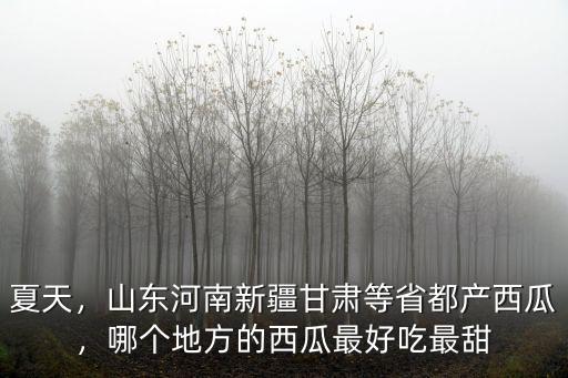 河南西瓜哪里的好,河南幾月種西瓜合適