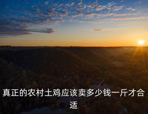 周口才雞多少錢一斤,農村土雞多少錢一斤才賺錢