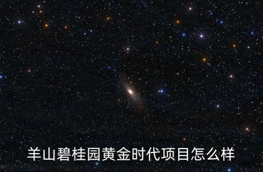 羊山碧桂園黃金時代項目怎么樣