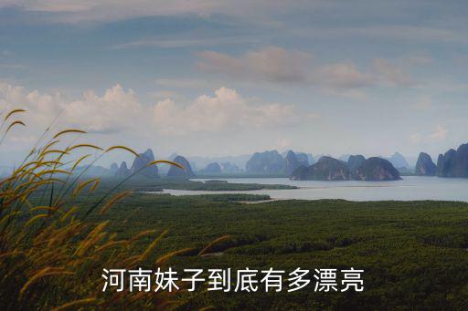 河南妹子到底有多漂亮