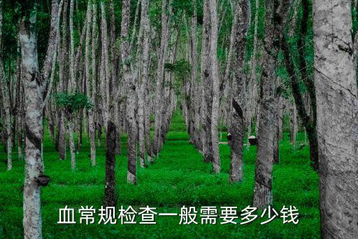 血常規(guī)檢查一般需要多少錢