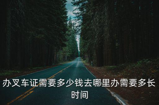 平頂山哪里能辦叉車證,去哪里可以辦叉車證呢
