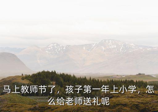 馬上教師節了，孩子第一年上小學，怎么給老師送禮呢