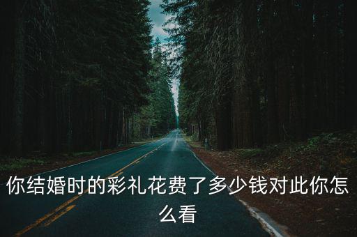 你結婚時的彩禮花費了多少錢對此你怎么看