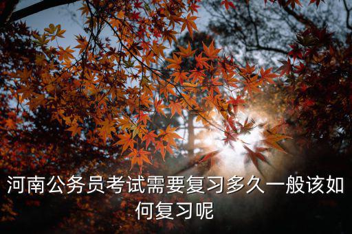 河南公務員面試怎么備考,河南省考公務員考試怎么復習