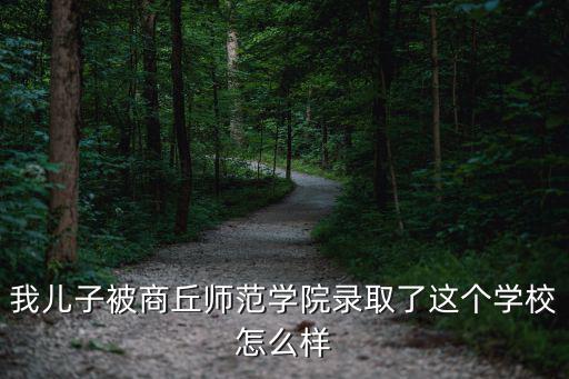 我兒子被商丘師范學院錄取了這個學校怎么樣