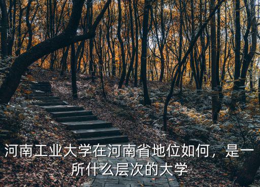 河南工業(yè)大學(xué)在河南省地位如何，是一所什么層次的大學(xué)