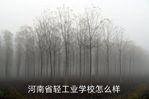 河南省輕工業(yè)學校怎么樣