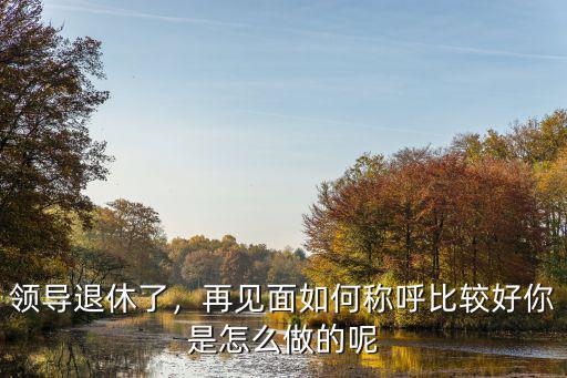 領導退休了，再見面如何稱呼比較好你是怎么做的呢