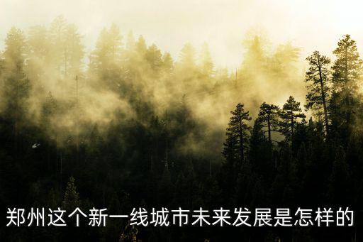 鄭州這個(gè)新一線城市未來(lái)發(fā)展是怎樣的