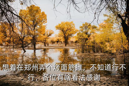 想著在鄭州弄個烤面筋攤，不知道行不行，各位有啥看法感謝