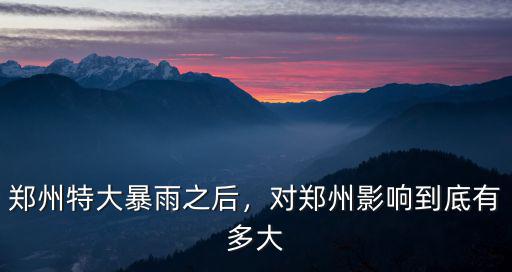 鄭州特大暴雨云南多少人,鄭州特大暴雨之后