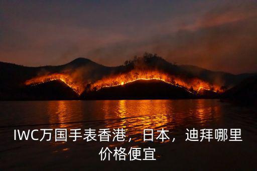 IWC萬國手表香港，日本，迪拜哪里價格便宜