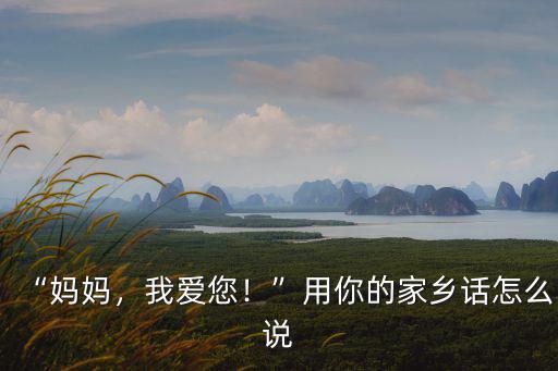 “媽媽，我愛您！”用你的家鄉話怎么說