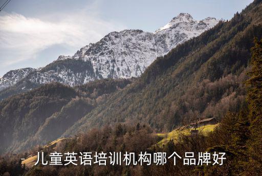 兒童英語培訓機構哪個品牌好