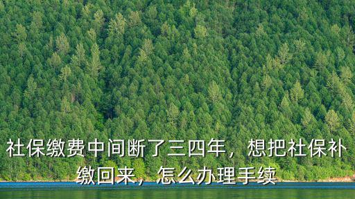 周口社保怎么補(bǔ)繳,想把社保補(bǔ)繳回來