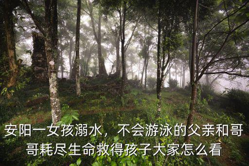 安陽一女孩溺水，不會游泳的父親和哥哥耗盡生命救得孩子大家怎么看