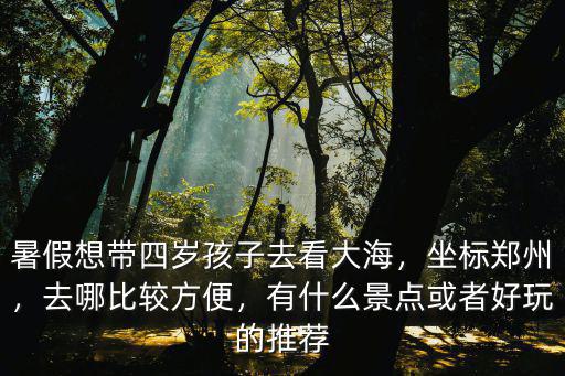 暑假想帶四歲孩子去看大海，坐標(biāo)鄭州，去哪比較方便，有什么景點(diǎn)或者好玩的推薦