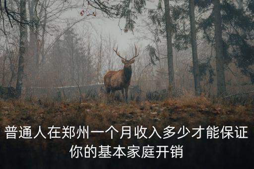 在鄭州一個月多少錢算比較好的,在鄭州一個月稅后1萬容易嗎
