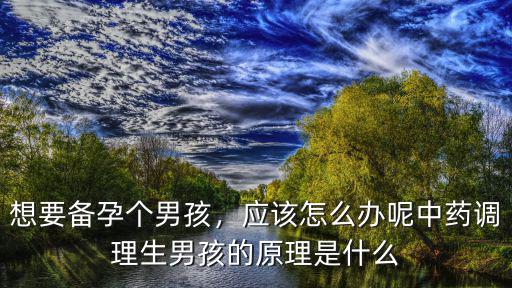 洛陽哪里有調(diào)理生男孩的中醫(yī),中藥調(diào)理生男孩的原理是什么