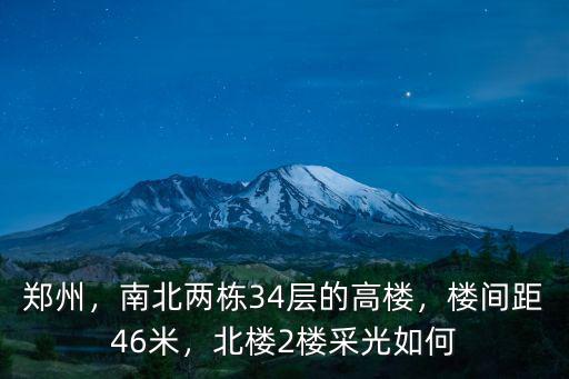 鄭州高層樓間距多少,樓間距46米