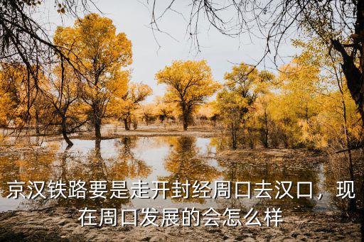 京漢鐵路要是走開封經周口去漢口，現在周口發展的會怎么樣