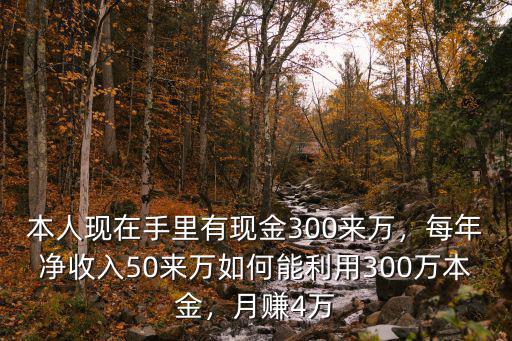 鄭州有300萬現(xiàn)金怎么創(chuàng)業(yè),身上有300萬現(xiàn)金