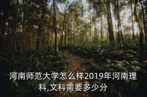 河南師范大學怎么樣2019年河南理科,文科需要多少分
