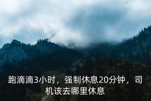 三門峽跑滴滴去哪里,司機該去哪里休息
