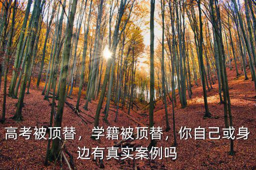 河南頂替學籍怎么回事,頂替學籍是怎么回事呢