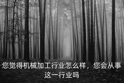 三門峽機械加工行業怎么樣,機械加工這個行業現在怎么樣