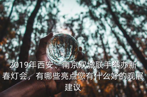 2019年西安、南京雙城聯手舉辦新春燈會，有哪些亮點您有什么好的觀展建議