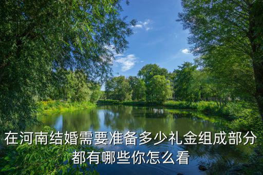 在河南結婚需要準備多少禮金組成部分都有哪些你怎么看