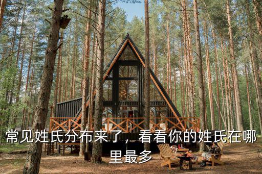 常見姓氏分布來了，看看你的姓氏在哪里最多