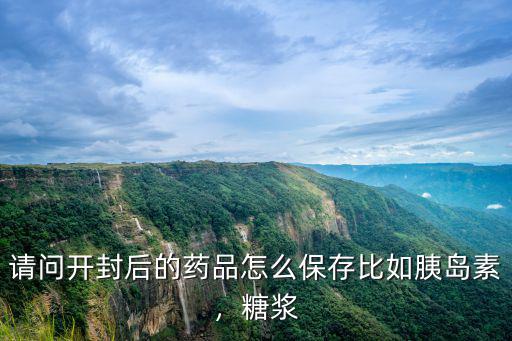 請問開封后的藥品怎么保存比如胰島素，糖漿