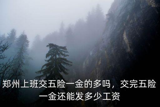 鄭州五險一金后工資標準是多少,交完五險一金還能發多少工資
