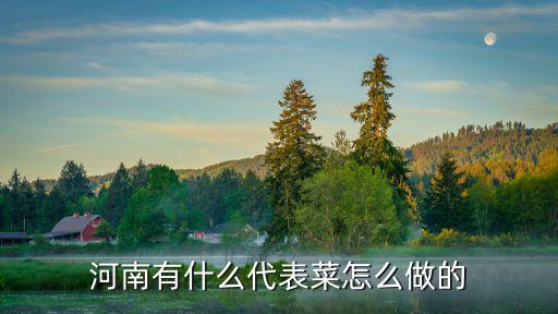 河南有什么代表菜怎么做的