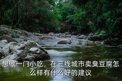 在河南縣城賣臭豆腐怎么樣,在三線城市賣臭豆腐怎么樣
