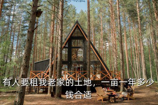 有人要租我老家的土地，一畝一年多少錢合適