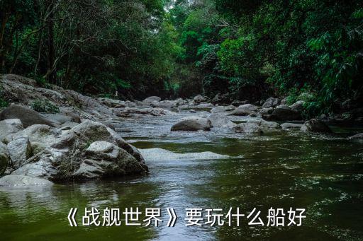 《戰艦世界》要玩什么船好