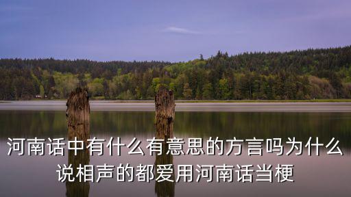 河南方言毀了怎么說,河南有幾大方言