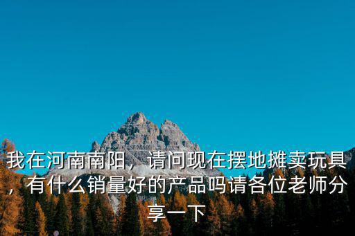 我在河南南陽，請(qǐng)問現(xiàn)在擺地?cái)傎u玩具，有什么銷量好的產(chǎn)品嗎請(qǐng)各位老師分享一下