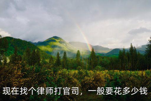 找個的律師需要花多少錢鄭州,現(xiàn)在找個律師打官司